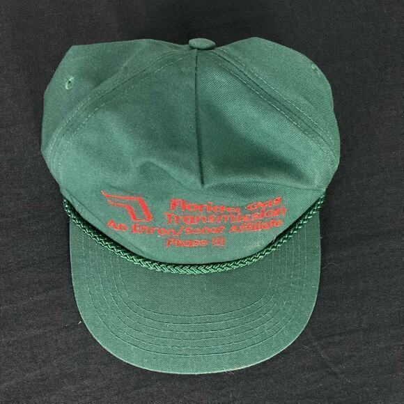 Vintage Florida Gas Transmission Trucker‎ Snapback Hat Cap Mens Green - Picture 2 of 10